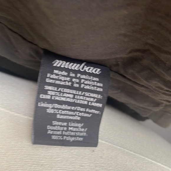 Muubaa Leather Ranch Shirt in Anthracite - Picture 10 of 14